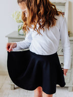Skort - Night Sky Built-In Shorts Elastic Waist Pockets