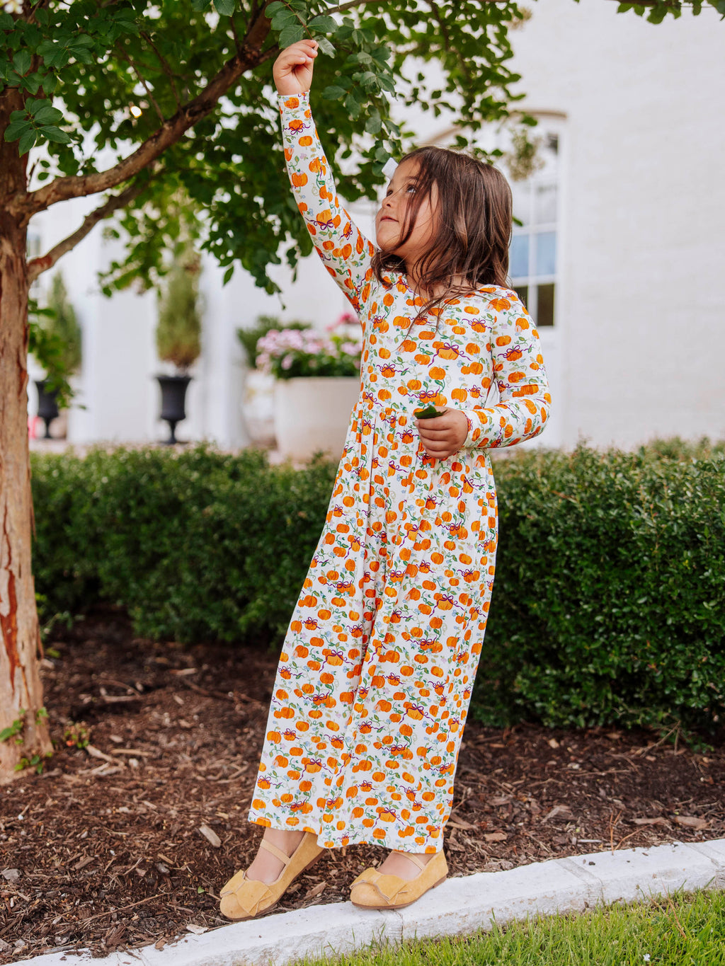 Leggy Romper - Little Pumpkin Princess Lined Hidden Pockets Scoop
