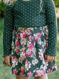 Skort - Thankful Cotton Linen Built-In Shorts Button Front