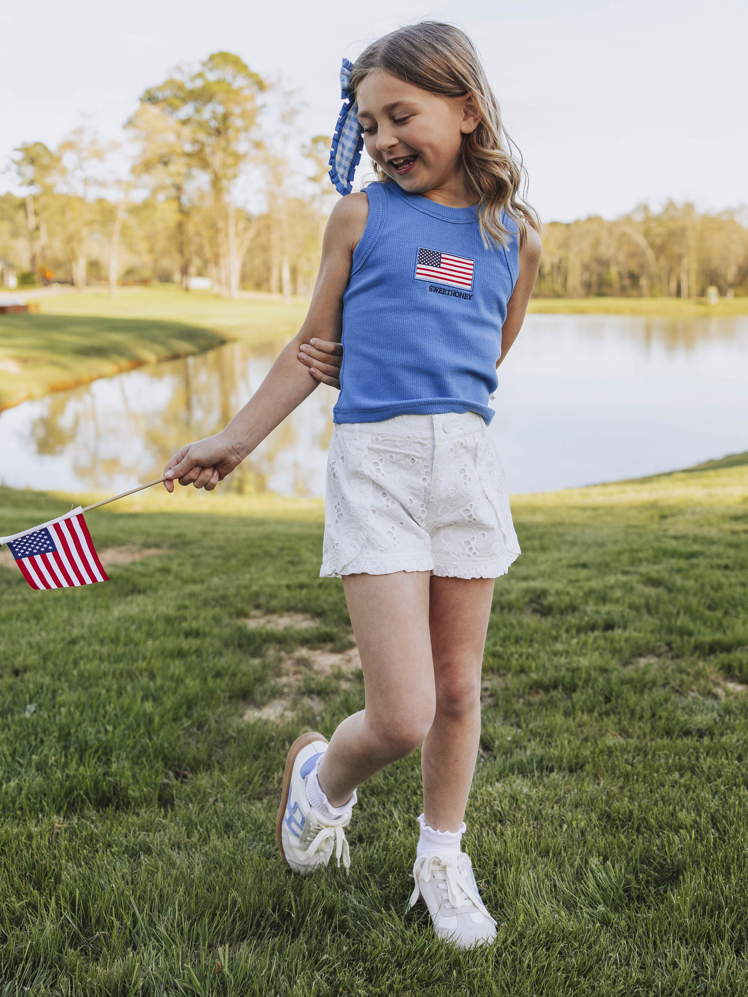 Ruffled Shorts - White Eyelet Lace Cotton Lined Bloomers