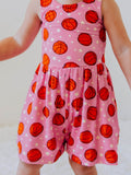 Short Leggy Romper - Basketball Allstars Lined Pockets Scoop