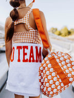 Warm Knit Sweatshirt - Burnt Orange Chenille Crew