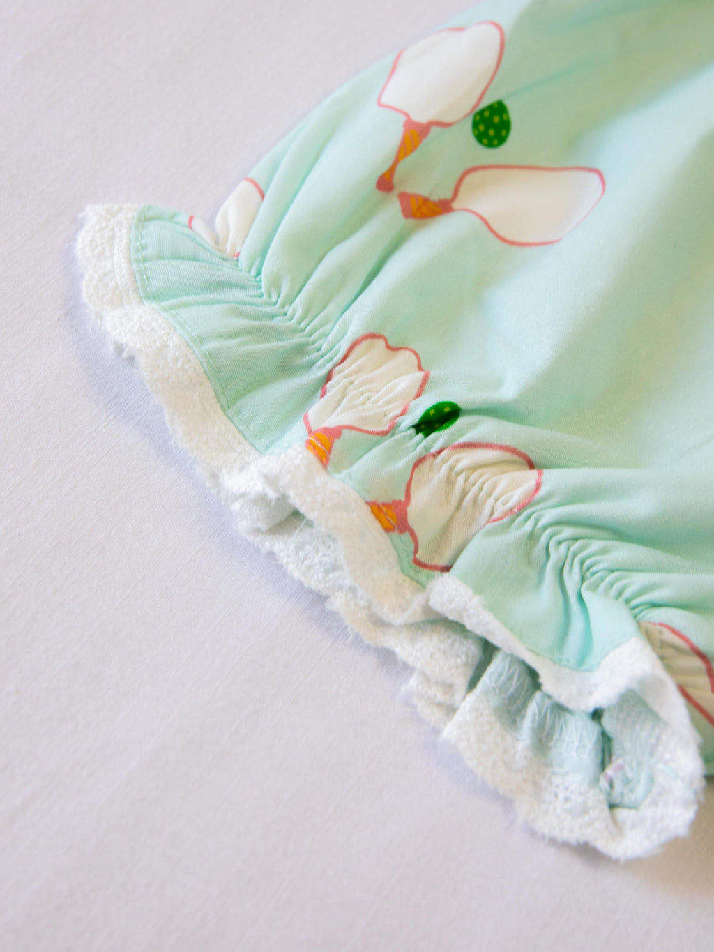 Smocked Dress - Pickleball Cotton Lined Lace Shoulder Ties