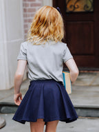 Skort - Night Sky Built-In Shorts Elastic Waist Pockets