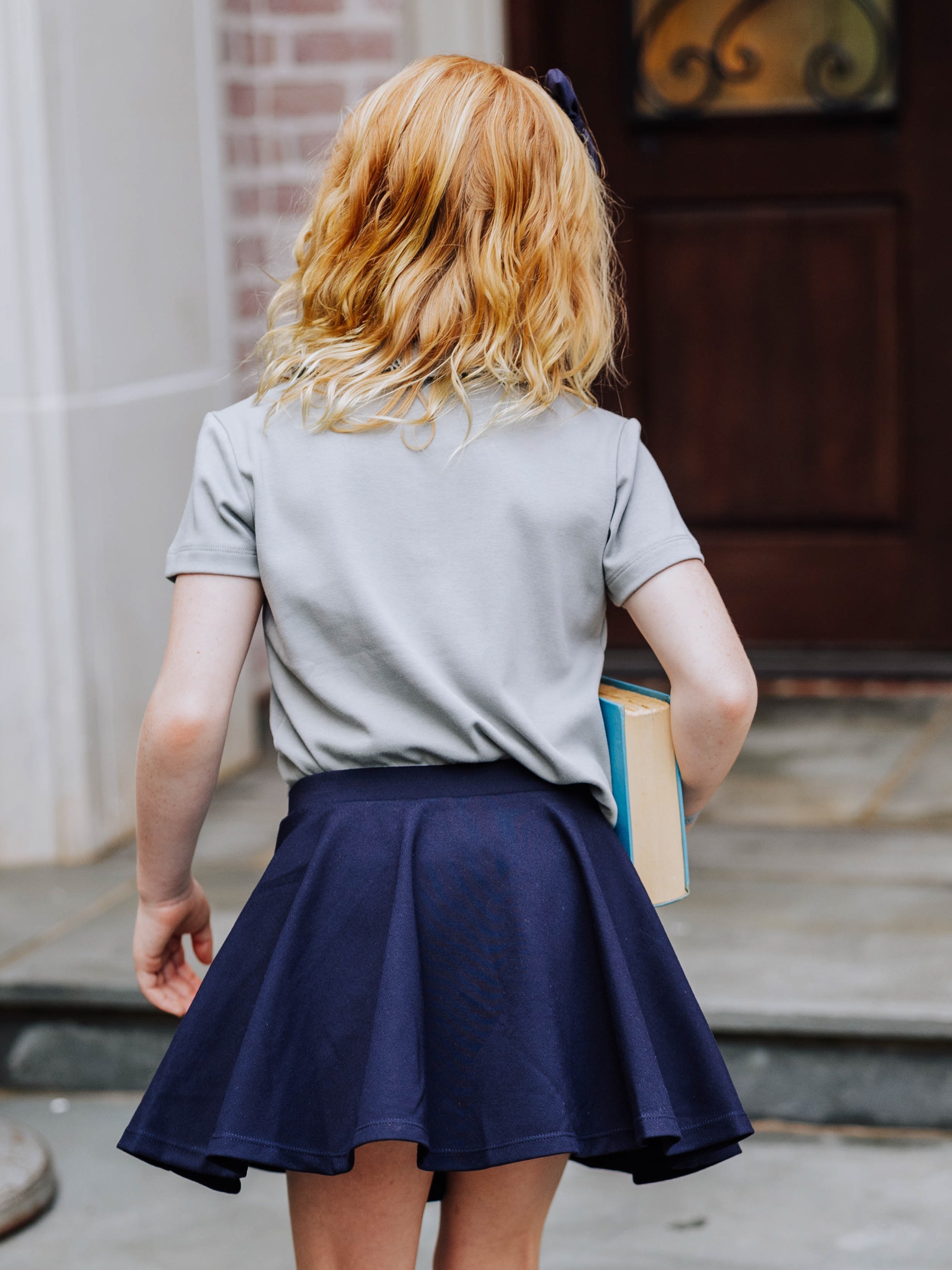 Skort - Night Sky Built-In Shorts Elastic Waist Pockets