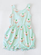 Short Leggy Romper - Pickleball Print Lined Hidden Pockets