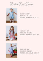 Ribbed Knit Dress - Pickleball Print Lined Bodice Lettuce Hem