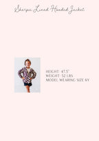 Sherpa Lined Hooded Jacket - Sugar Plum Floral Cotton Zip