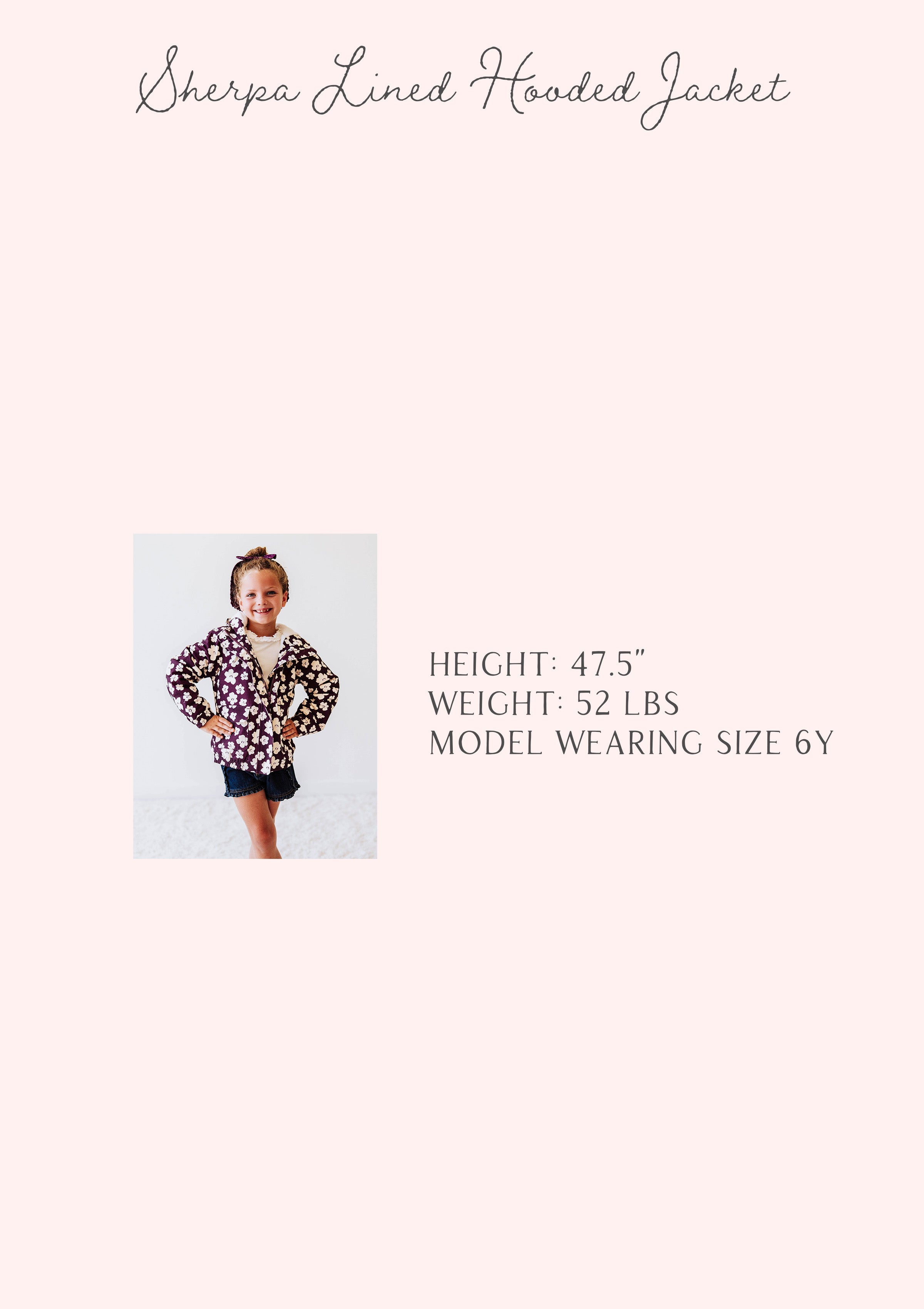 Sherpa Lined Hooded Jacket - Sugar Plum Floral Cotton Zip