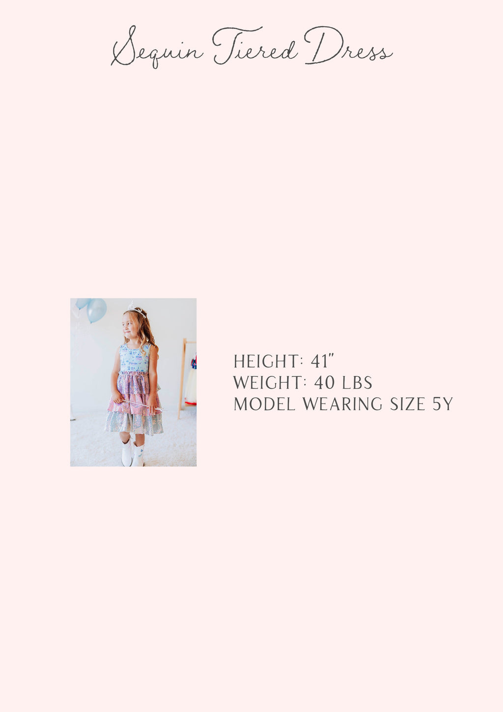 Sequin Tiered Dress - Magical Day Cotton Lined Pastel Sparkle