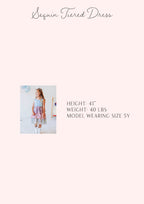 Sequin Tiered Dress - Magical Day Cotton Lined Pastel Sparkle