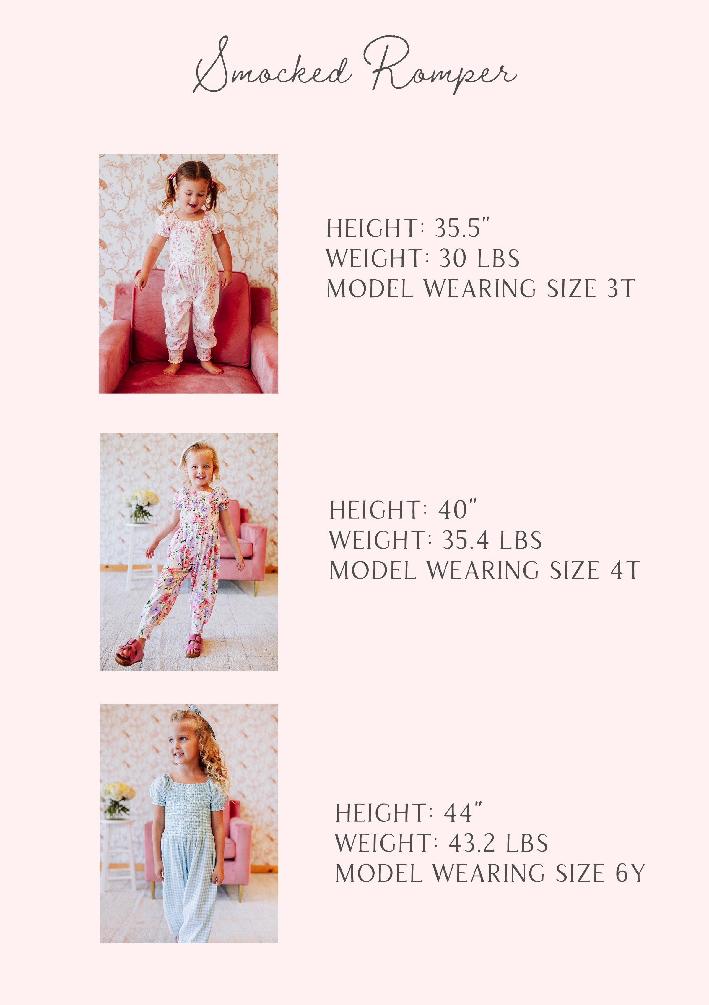 Smocked Romper - Soft Bliss Cotton Lined Elastic Ankle Puff Sleeves
